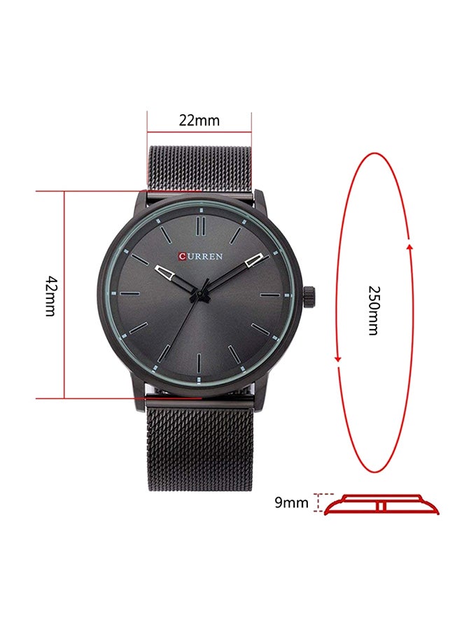 كارين ساعة يد من الستانلس ستيل مقاومة للماء بعقارب طراز 8233 للرجال - Image 4
