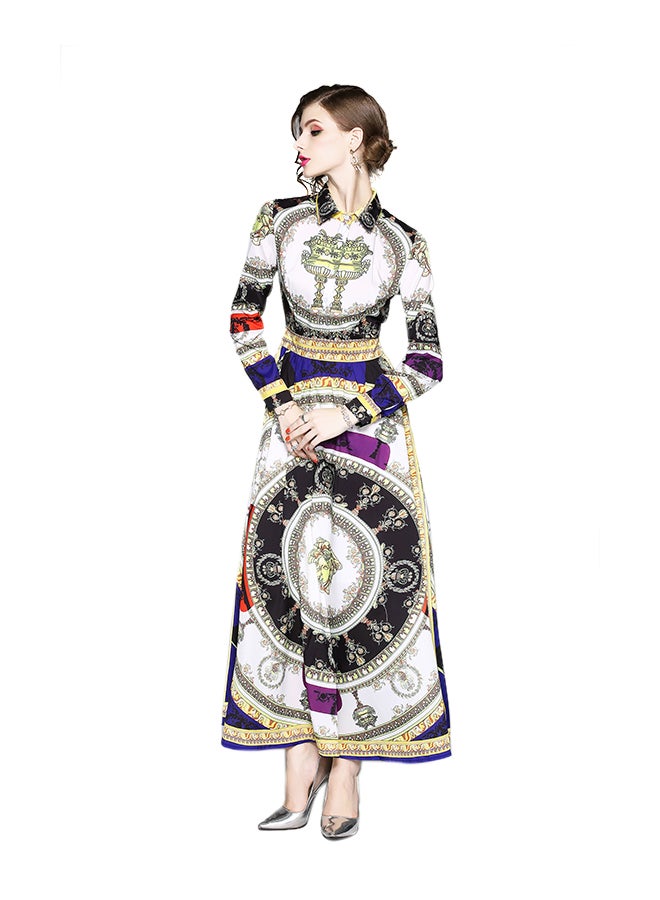 Y&D - Animal Print Maxi Dress Multicolour - Image 1