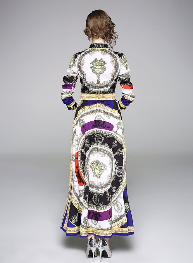 Y&D - Animal Print Maxi Dress Multicolour - Image 1