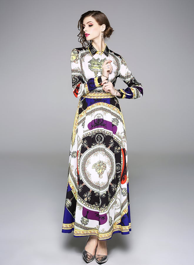 Y&D - Animal Print Maxi Dress Multicolour - Image 1