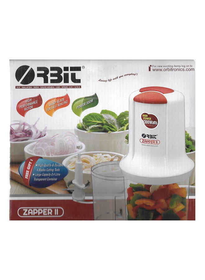ORBIT Multi-Functional Slicer 300W 300.0 W ZAPPER II Clear/White/Red
