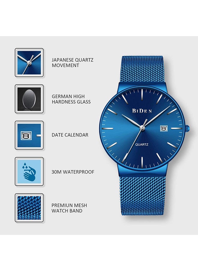 BIDEN men Stainless Steel
  Analog Watch B0047 - Image 4