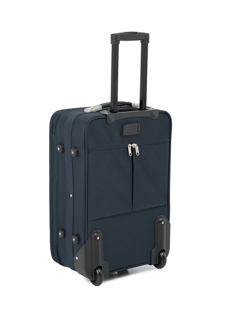 Regency Softside Small Cabin Luggage Trolley Navy Blue - Image 2