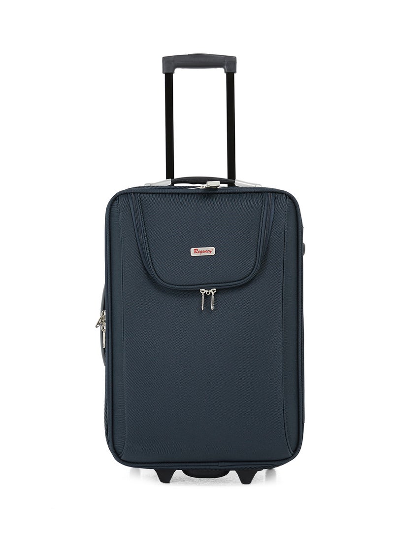 Regency Softside Small Cabin Luggage Trolley Navy Blue - Image 1