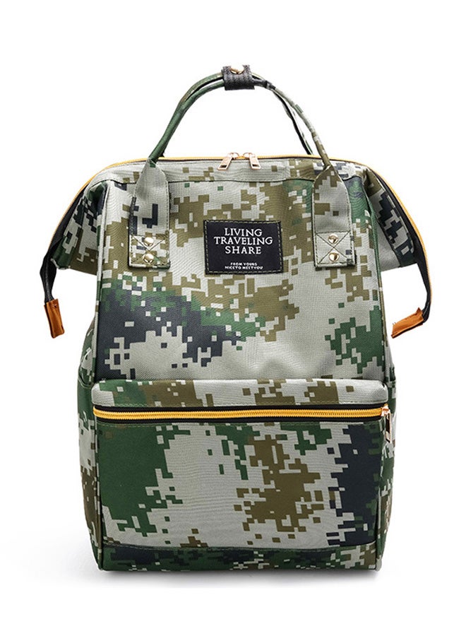 Zipper Closure Canvas Baby Diaper Bag - Image 1