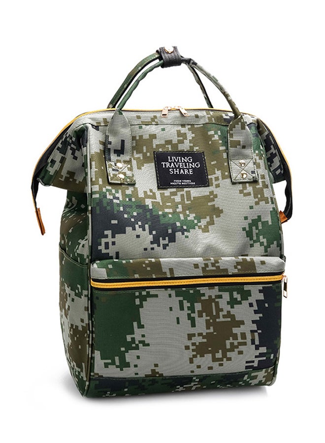 Zipper Closure Canvas Baby Diaper Bag - Image 2