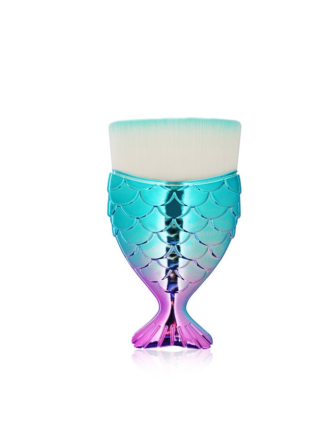 Fish Shaped Make Up Brush Green/Pink