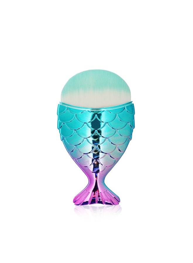 Fish Shaped Make Up Brush Green/Pink