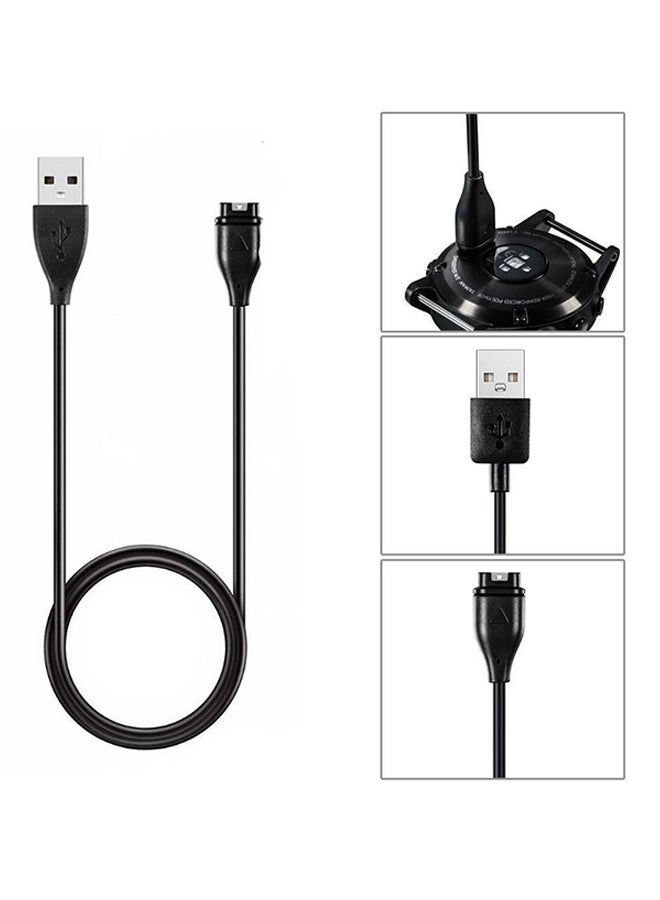 فوبيري كابل بديل USB لشحن ومزامنة البيانات لجارمين فيفو آكتيف 3 أسود  - Image 2