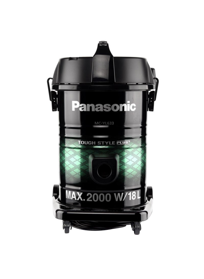 Panasonic - Vacuum Cleaner 2000W With 18L Dust Bag 18 L 2000 W YL633G349 Black/Green - Image 1