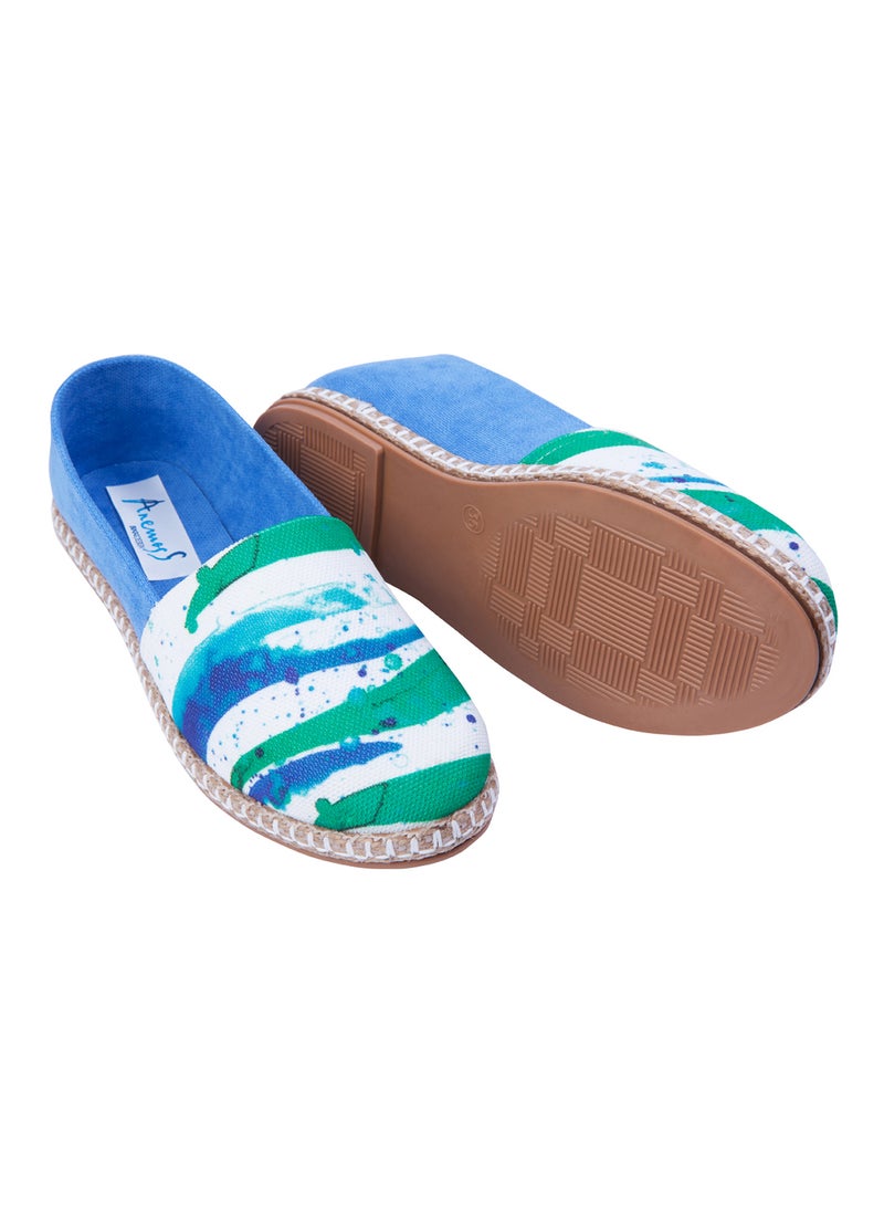 Biggdesign Anemoss Wave Slip-On Sneaker Blue/White  - Image 4