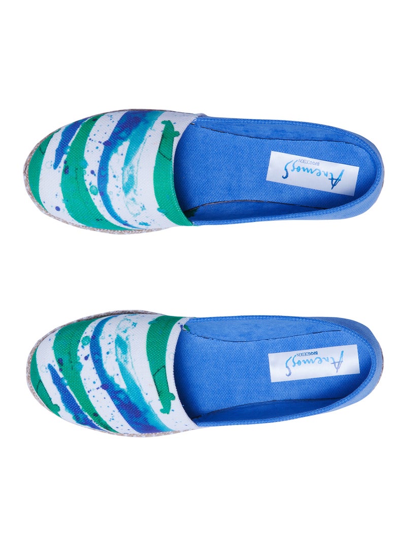Biggdesign Anemoss Wave Slip-On Sneaker Blue/White  - Image 2