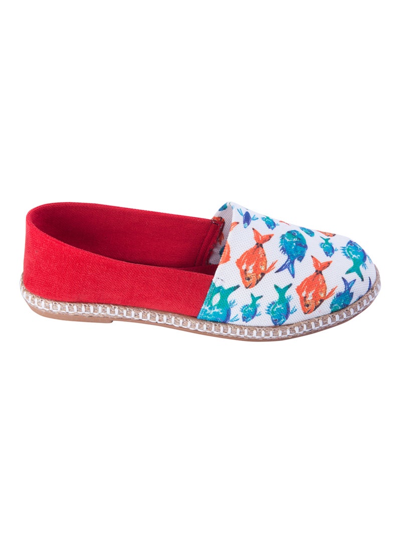 Biggdesign Anemoss Aquarium Slip-On Sneaker Red/White/Blue  - Image 1