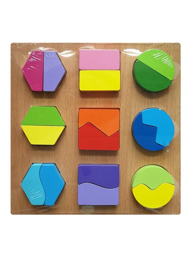 لعبة خشبية لتركيب القطع الهندسية  3D