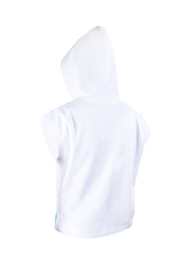Biggdesign Anemoss Route Sleeveless Sweatshirt White/Blue  - Image 2