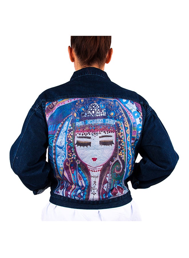 Biggdesign Mavi Su Long Sleeve Denim Jacket Blue  - Image 2