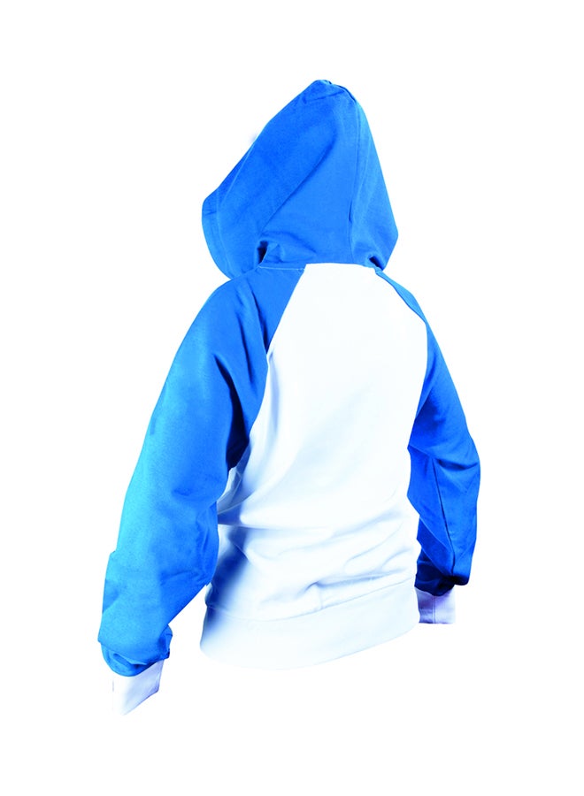 Biggdesign - Anemoss Crab Print Long Sleeve Sweatshirt White/Blue/Green - Image 1
