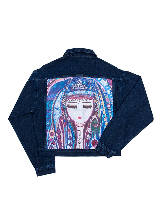 Biggdesign Mavi Su Long Sleeve Denim Jacket Blue  - Image 3