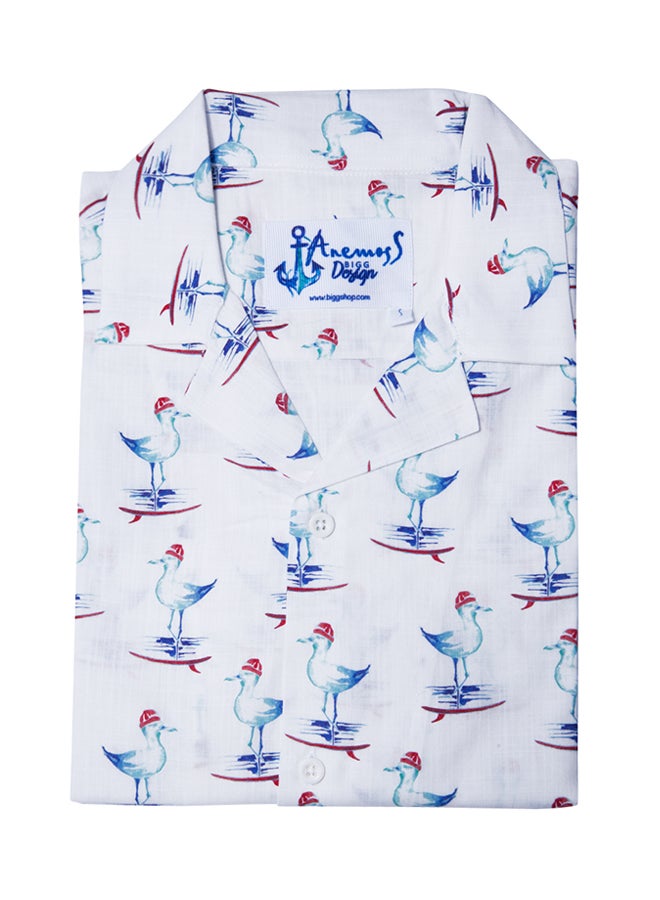 Biggdesign Anemoss Sailor Seagull Long Sleeve Shirt Blue/White/Red - Image 3