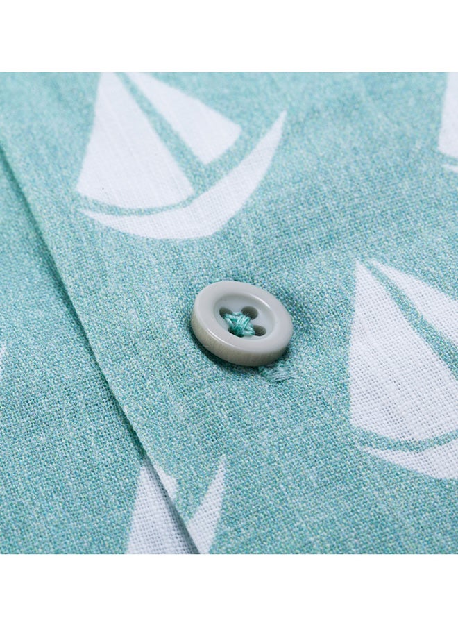 Biggdesign - Anemoss Sail Long Sleeve Shirt Green/White - Image 1