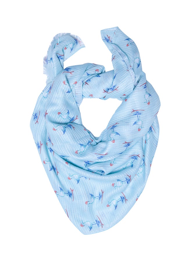 Biggdesign - Anemoss Sailor Seagull Print Scarf Blue - Image 1