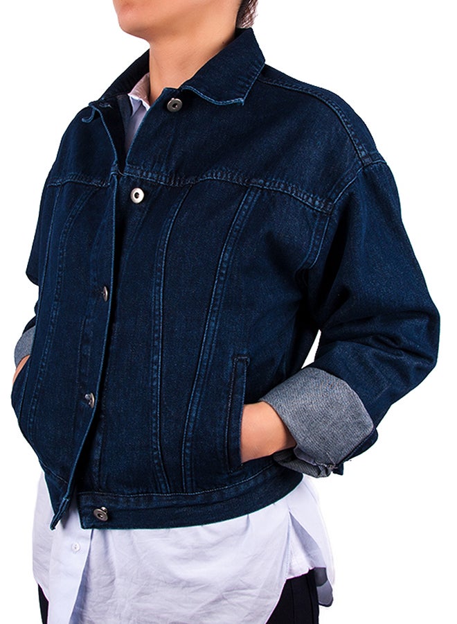 Biggdesign Anemoss Sailor Long Sleeve Jeans Jacket Blue  - Image 1