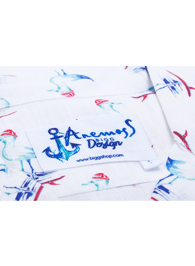 Biggdesign Anemoss Sailor Seagull Long Sleeve Shirt Blue/White/Red - Image 4