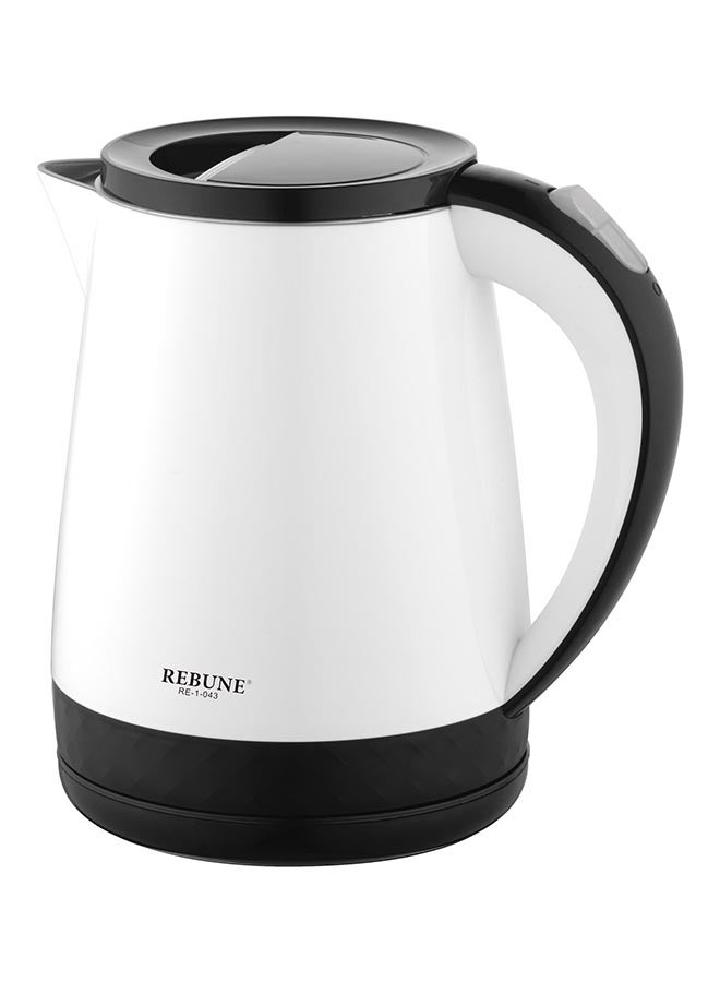 ريبون غلاية كهربائية أوتوماتيكية سعة 1.2 لتر 1.2 L RE-1-043 أبيض/ أسود