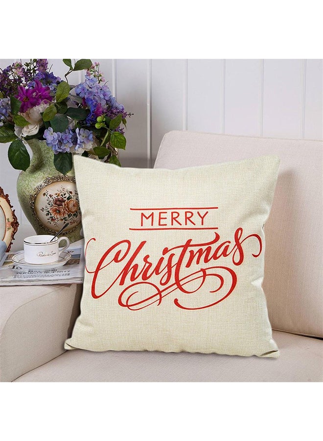Cushion Cover Red/Beige 45x45centimeter  - Image 3