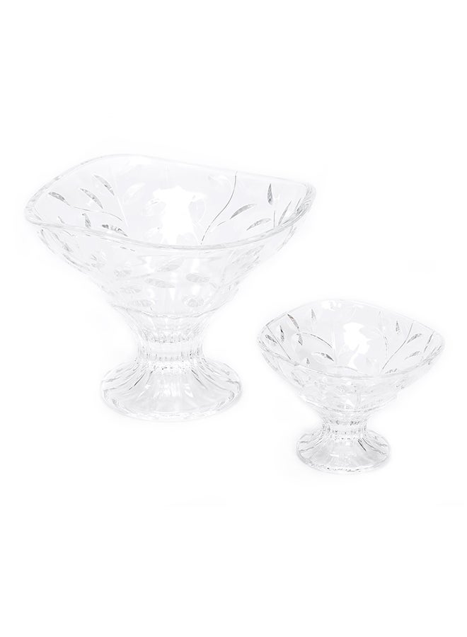 RCR 7-Piece Laurus Fruit Bowl Clear 36cm - Image 2