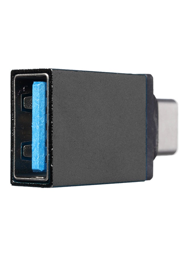 باكي محوّل من Type C ذكر إلى USB 3.0 Type A أنثى أسود  - Image 2