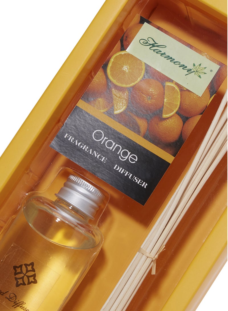 Harmony Scent Diffuser Oil Glass Bottle With 10 Sticks Multicolour 5.4x27.6x13.6cm  - Image 3