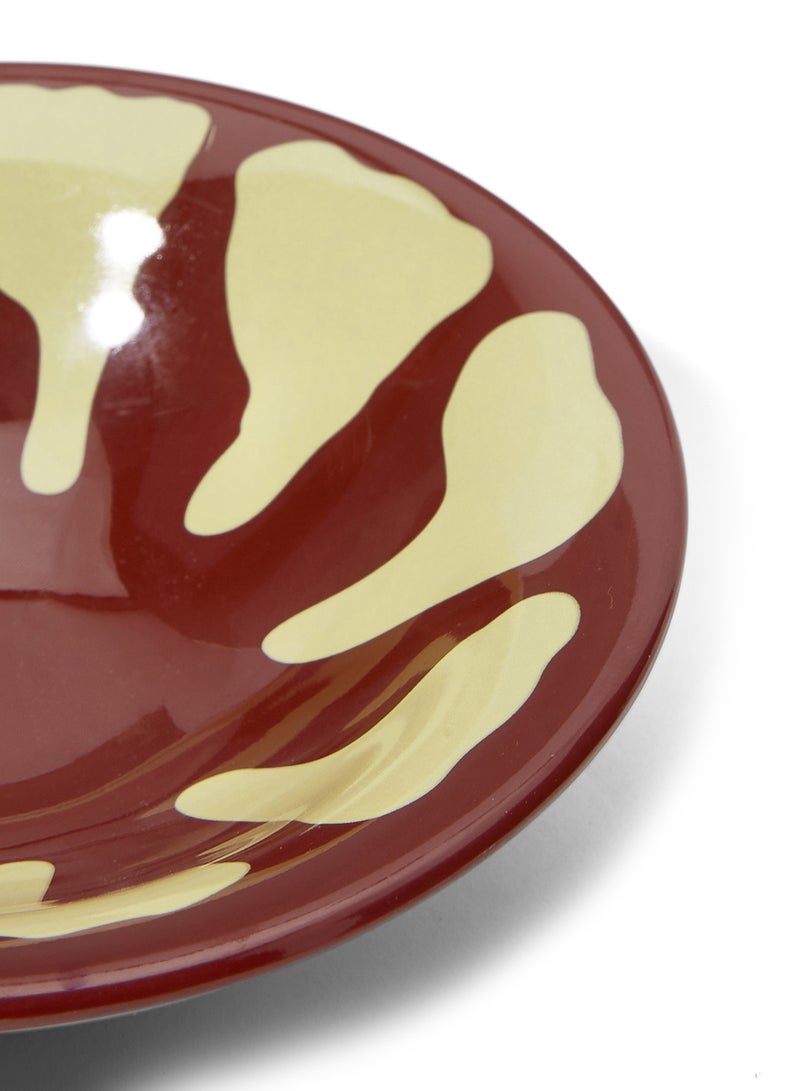 Harmony Melamine Hamus Plate Yellow / Brown  - Image 3