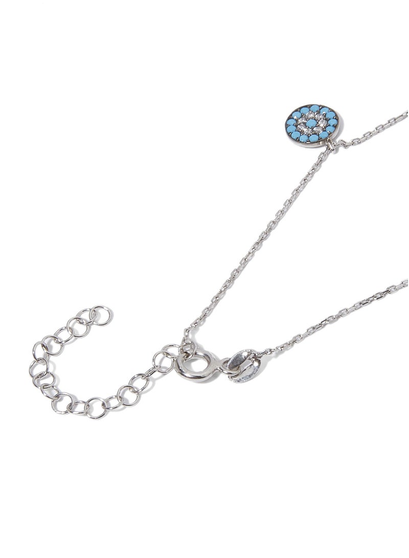 ألوان-أكسيسوريز خلخال من الفضة لجلب الحظ - Image 3