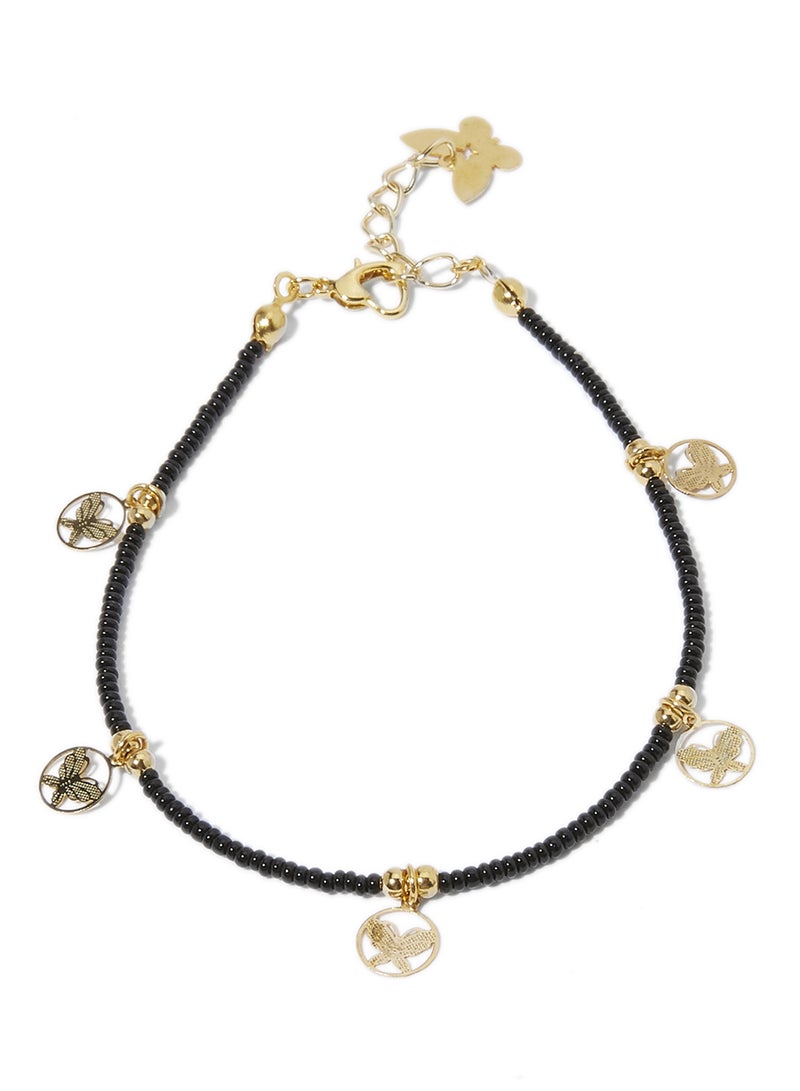 ألوان-أكسيسوريز خلخال مزين بفراشات متدلية - Image 1