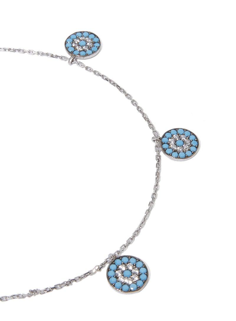 ألوان-أكسيسوريز خلخال من الفضة لجلب الحظ - Image 2