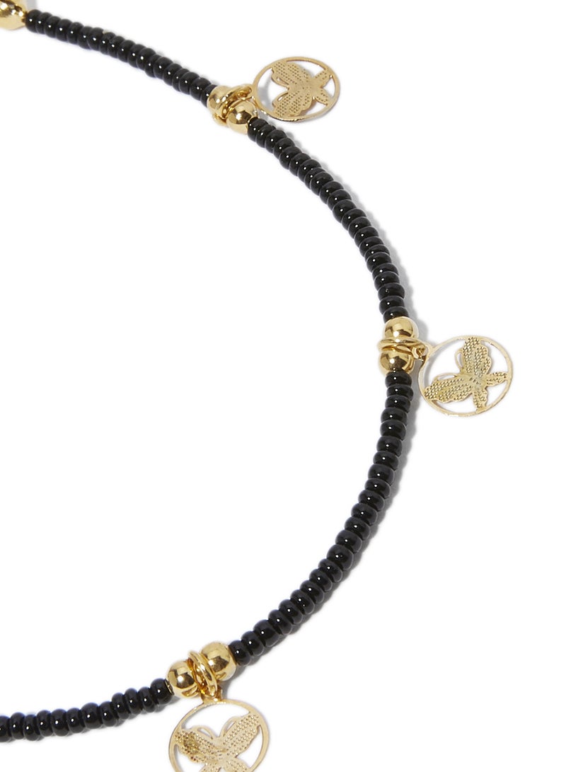 ألوان-أكسيسوريز خلخال مزين بفراشات متدلية - Image 2