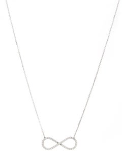 Alwan-Accessories Silver Pendant Necklace With Infinity  - Image 1