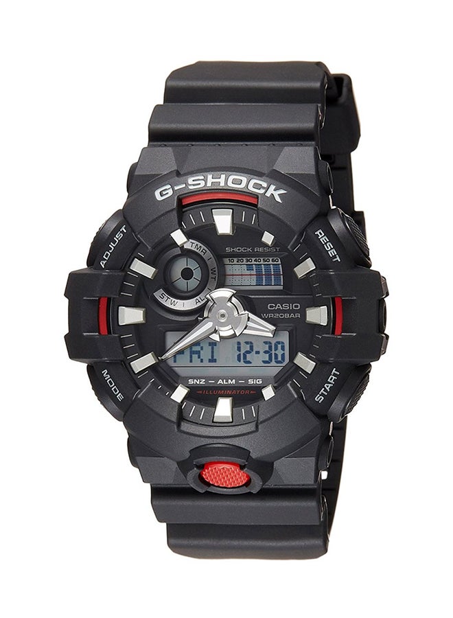 جي شوك ساعة جي شوك بعقارب ورقمية طراز GA-700-1ADR للرجال - Image 1