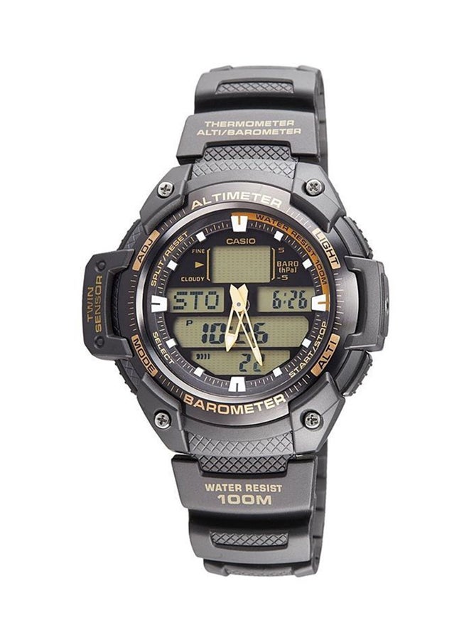 CASIO - Men's Twin Sensor Resin Analog/Digital Watch SGW-400H-1B2VDR - Image 1