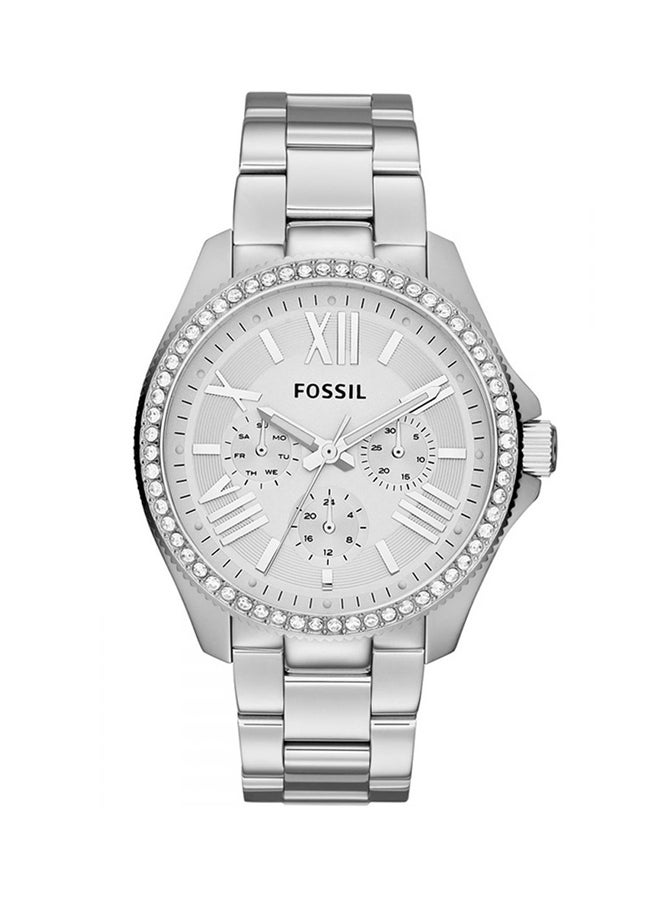 فوسيل ساعة يد سيسيل بعقارب ومزينة بالأحجار طراز AM4481P للنساء - Image 1