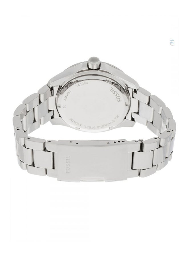 فوسيل ساعة يد سيسيل بعقارب ومزينة بالأحجار طراز AM4481P للنساء - Image 2