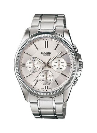 Men's Water Resistant Analog Watch MTP-1375D-7AVDF - 35 mm - Silver - v1540988794/N19450040A_1