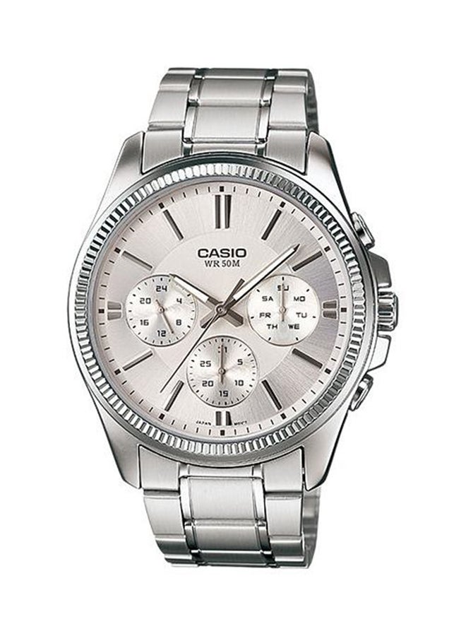CASIO Men's Water Resistant Analog Watch MTP-1375D-7AVDF - 35 mm - Silver  - Image 1