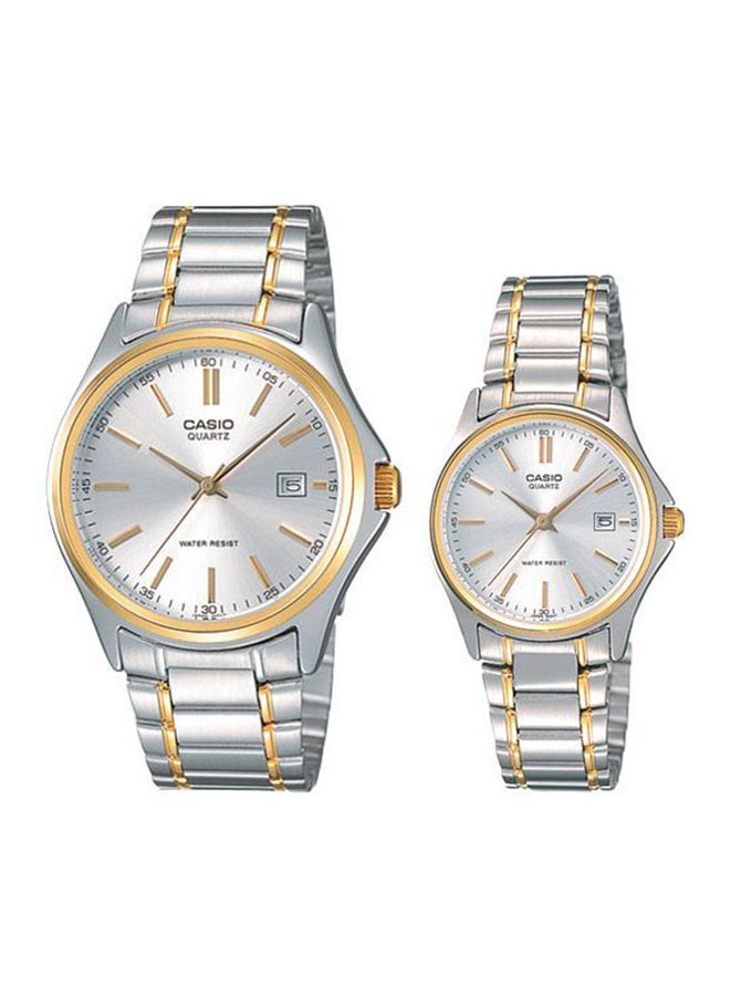 CASIO Water Resistant Analog Couple Watch Set MTP/LTP-1183G-7A  - Image 1