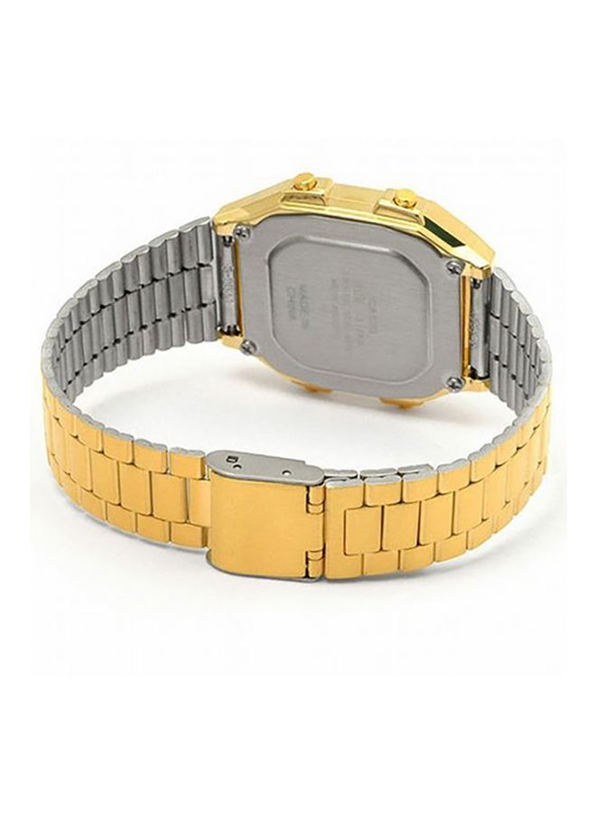 كاسيو ساعة يد رقمية مقاومة للماء طراز A178WGA-1ADF - مقاس 34 مم - لون ذهبي للرجال - Image 2