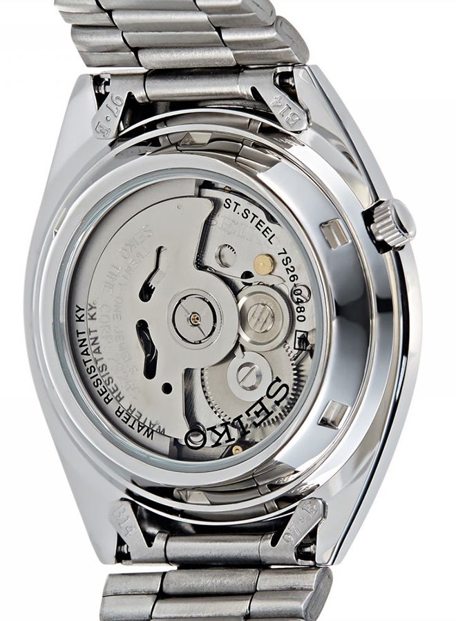 Seiko Men's Round Shape Stainless Steel Analog Wrist Watch 37 mm - Silver - SNXS75K  - Image 2