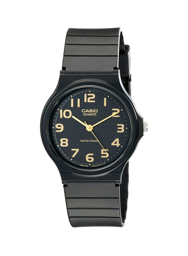 CASIO - Boys' Silicone Analog Wrist Watch MQ24-1B2 - 35 mm - Black - Image 1