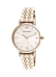 امبوريو ارماني ساعة يد بعقارب مرصعة بالأحجار طراز AR11059 women 