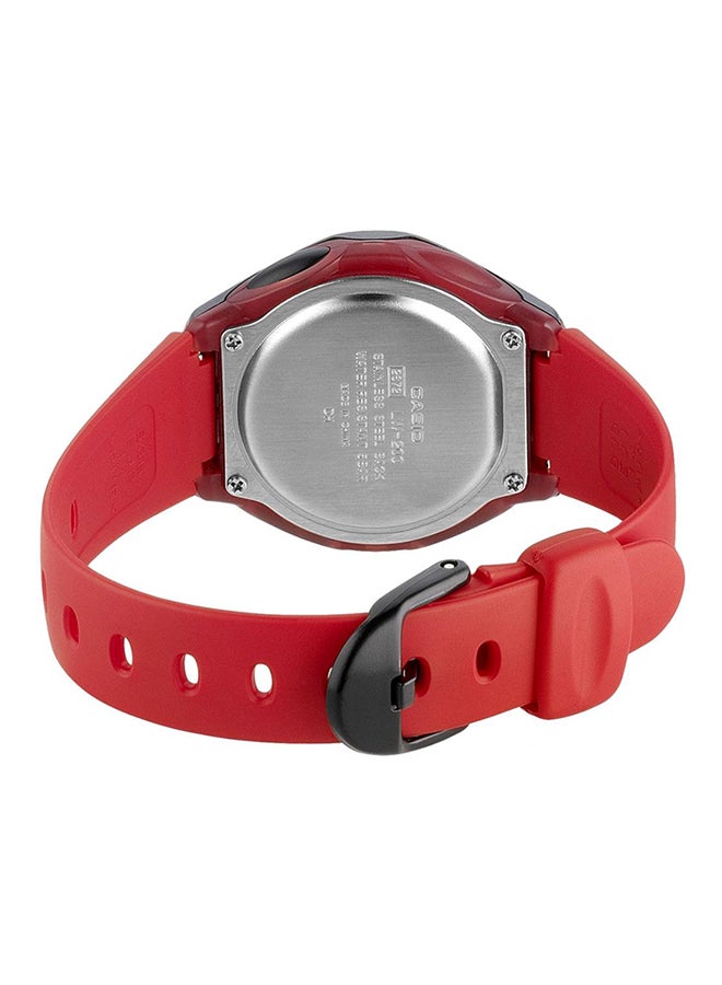 كاسيو ساعة يد رقمية مقاومة للماء بسوار من الراتنج طراز LW-200-4AV - مقاس 35 مم - لون أحمر للرجال - Image 2